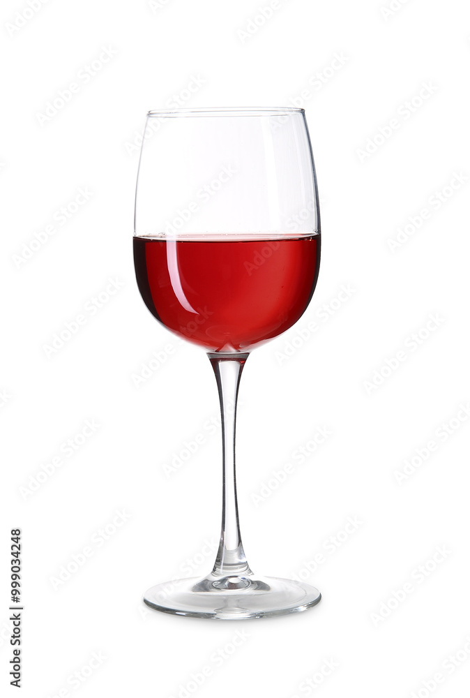 Glass of exquisite red wine isolated on white background Glass of exquisite red wine isolated on white background