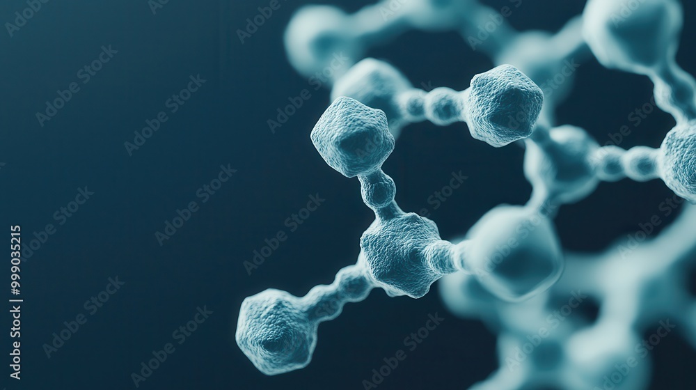 A close-up of molecular structures, showcasing interconnected atoms with a blue background, highlighting scientific concepts in chemistry and biology. A close-up of molecular structures, showcasing interconnected atoms with a blue background, highlighting scientific concepts in chemistry and biology.