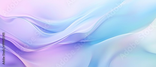 Abstract background with soft, flowing lines in pastel blue and purple hues.