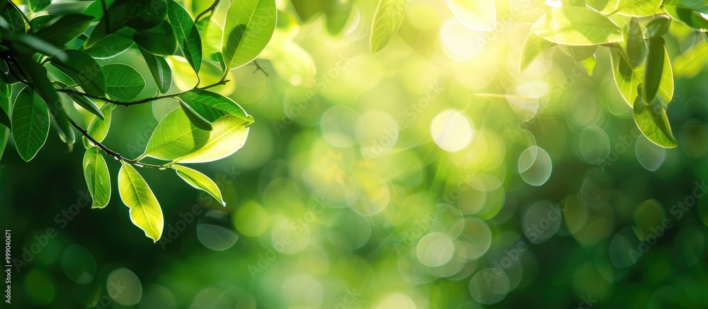 Green Leaves Nature Blurred Background With Beautiful Bokeh Green Leaves Nature Blurred Background With Beautiful Bokeh