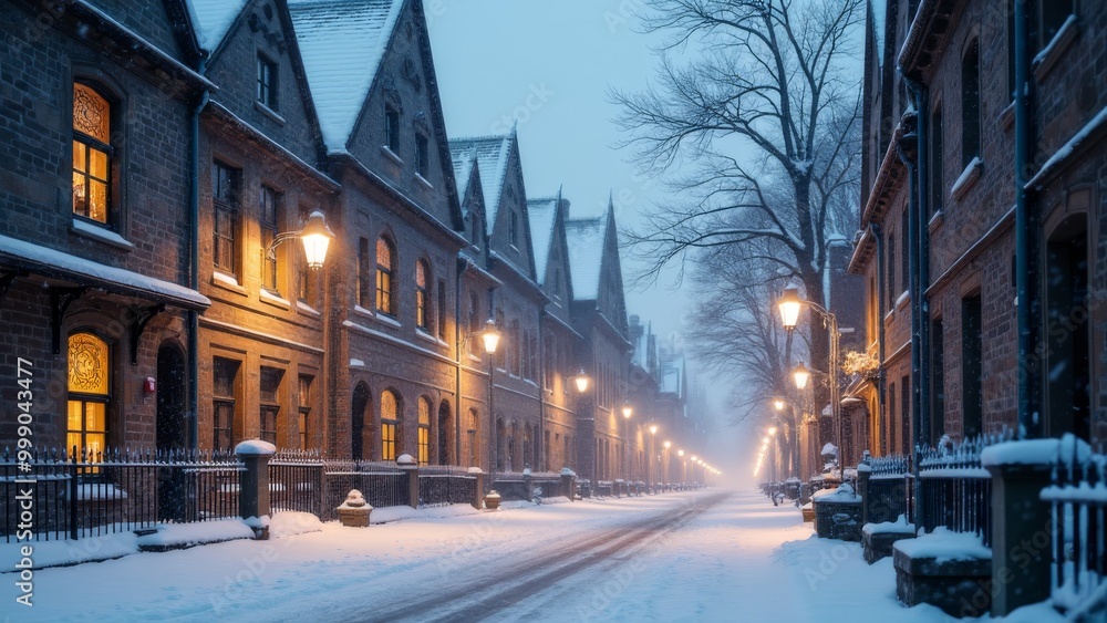 Generative AI, a snowy street with a church in the background and a light pole in the foreground with a clock tower in the distance, winter, a matte painting, heidelberg school
Generative AI, a snowy street with a church in the background and a light pole in the foreground with a clock tower in the distance, winter, a matte painting, heidelberg school