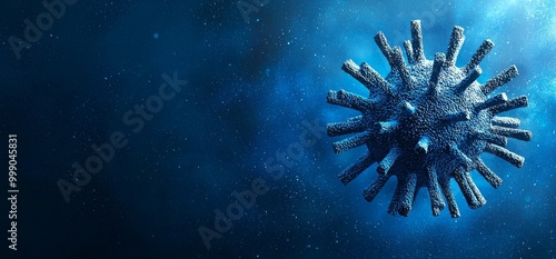 An illustration in 3D of the Coronavirus mutations B.1.1.529 and Ba.2 of the Omicron virus photo