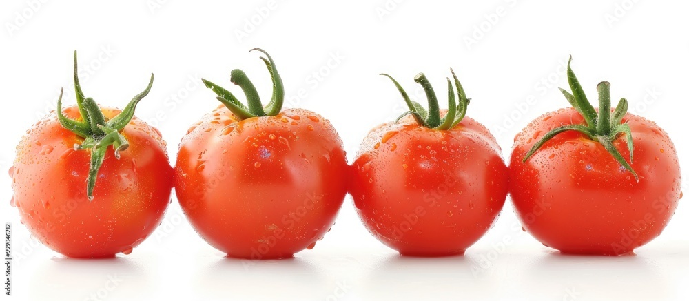 Fresh Tomatoes Isolated On White Background Fresh Tomatoes Isolated On White Background