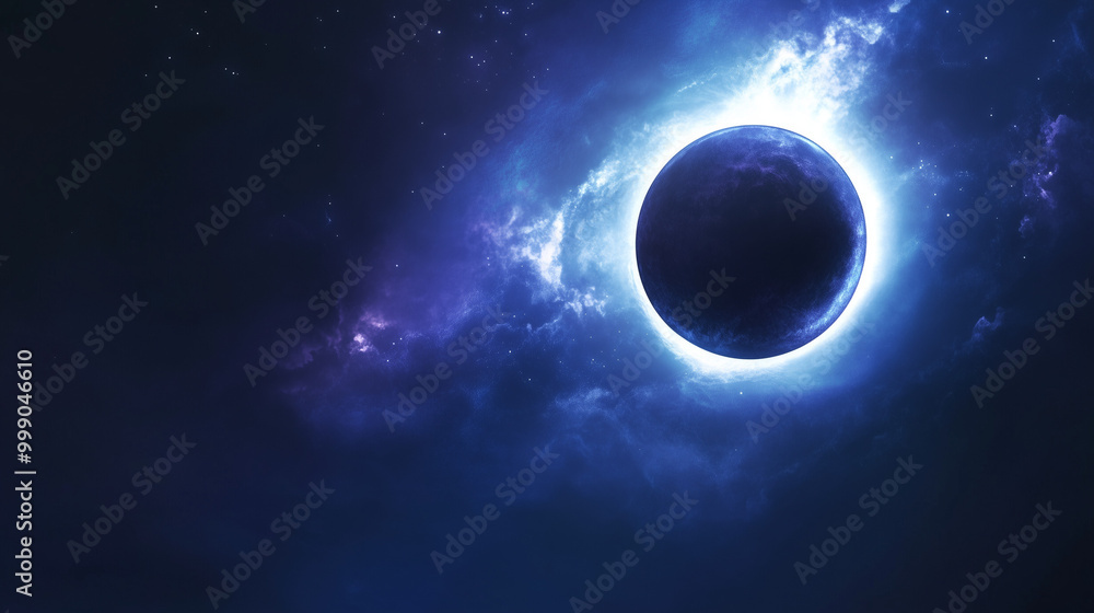 Fototapeta premium Zaćmienie Słońca to zjawisko astronomiczne, w którym Księżyc zasłania Słońce.
