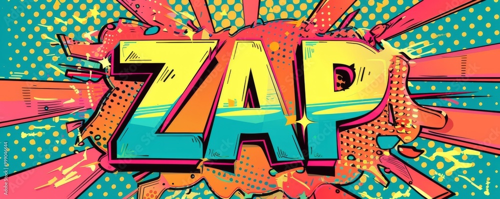 Colorful pop art background with Colorful pop art background with