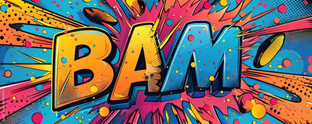 Colorful pop art background with Colorful pop art background with