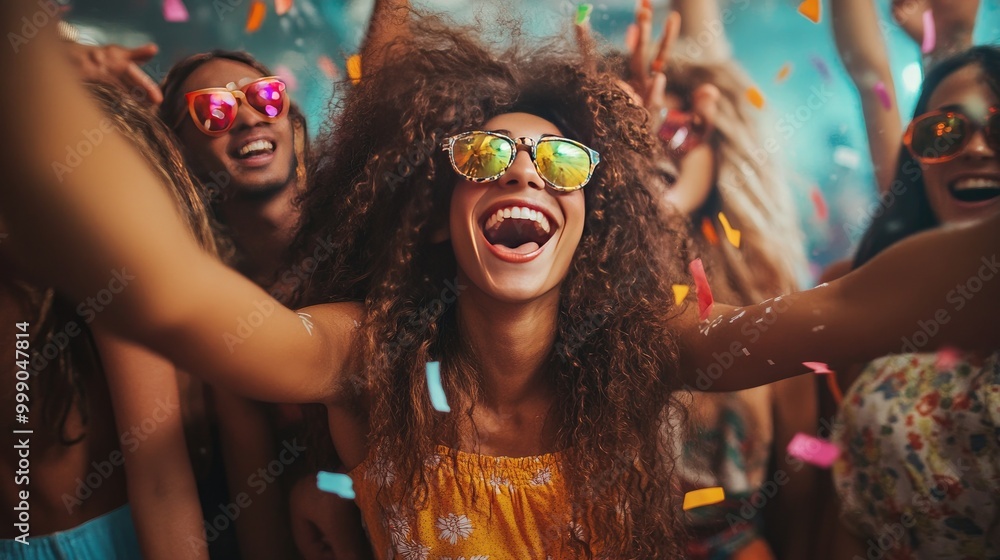 youthful group having a good time and enjoying the party youthful group having a good time and enjoying the party