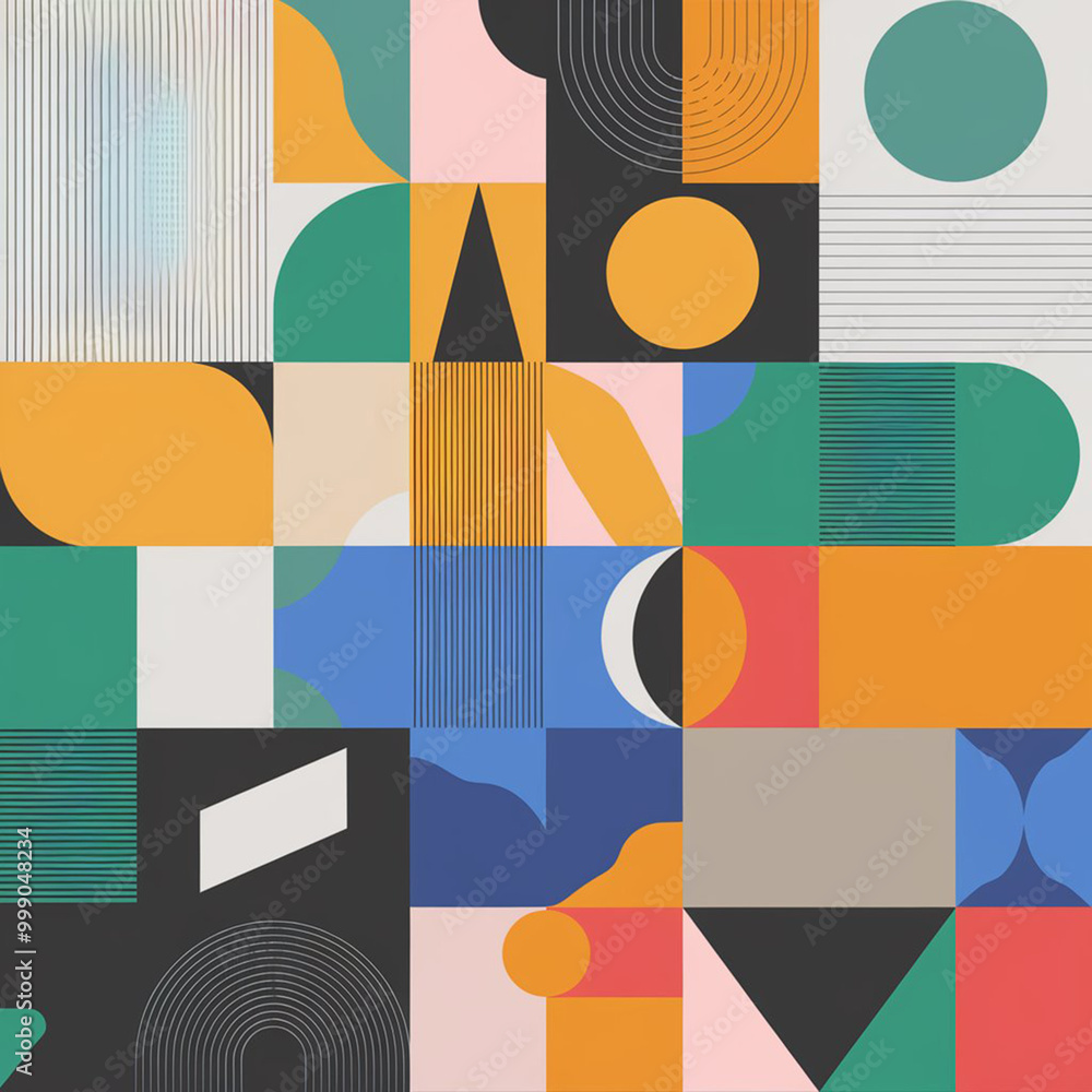 Modern Geometric Backgrounds for Design and Decoration Modern Geometric Backgrounds for Design and Decoration