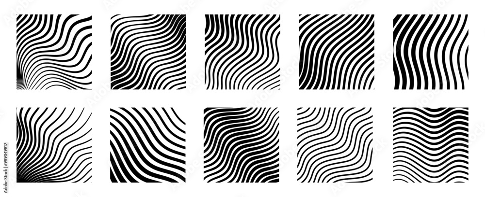 Wavy lines pattern Wavy lines pattern