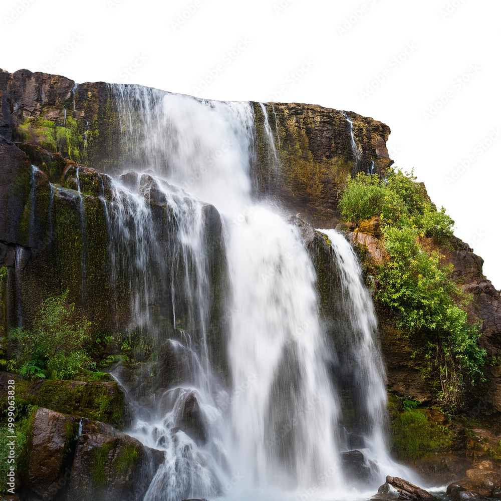 Waterfall cascading down rocks Waterfall cascading down rocks