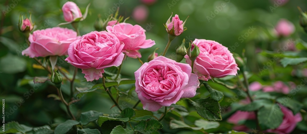 Fresh Rose Flower Plant Isolate In The Garden Fresh Rose Flower Plant Isolate In The Garden