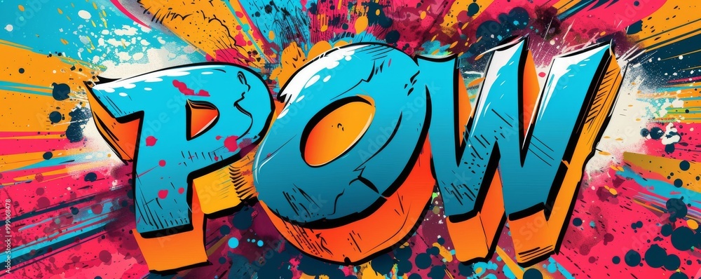 Fun pop art background with Fun pop art background with