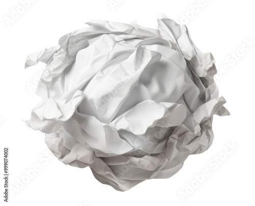 Bola de papel arrugado.