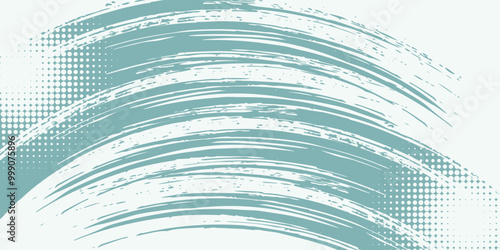 Soft sea green grunge texture decorative background design vector