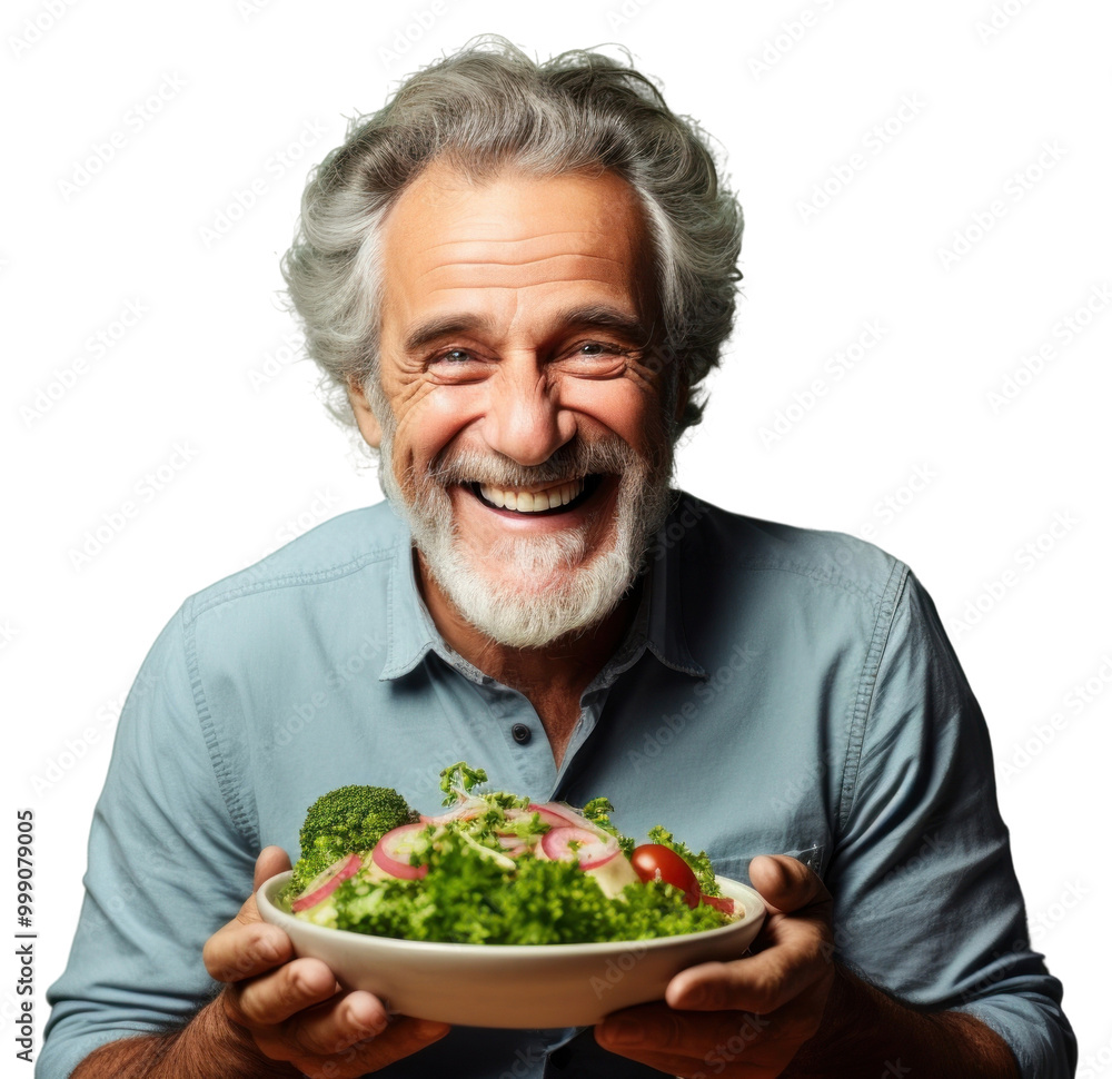 PNG Senior man feel happy enjoy food laughing portrait. PNG Senior man feel happy enjoy food laughing portrait.