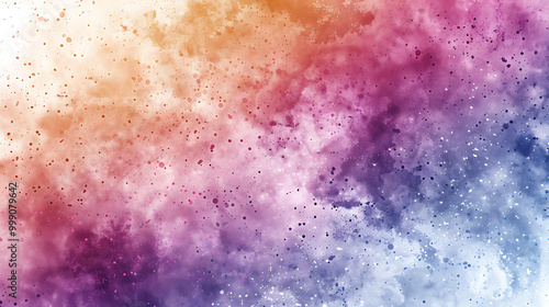 Abstract watercolor background with splatters of color.