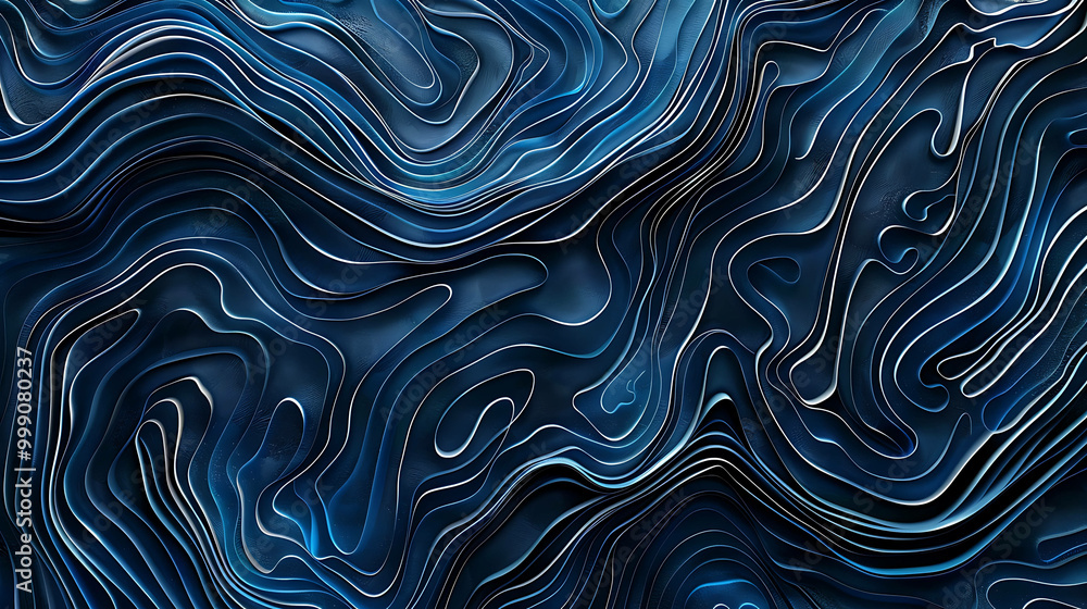 Abstract blue and white wave pattern. Abstract blue and white wave pattern.