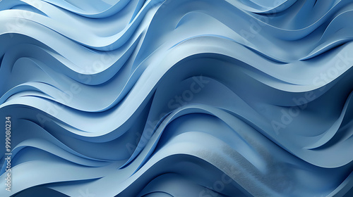 Wallpaper Mural Abstract blue wave background, perfect for modern designs. Torontodigital.ca