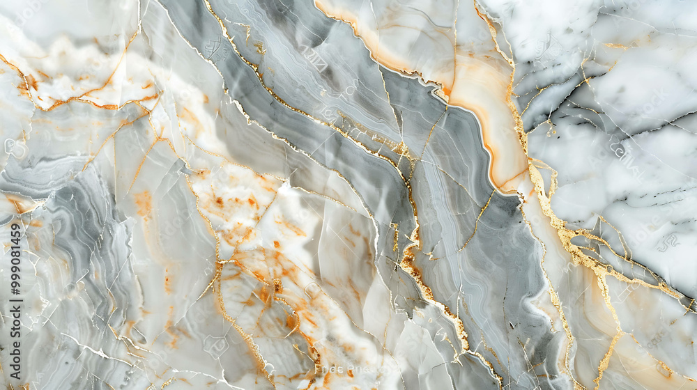 Elegant grey marble with gold veins, perfect for background or texture. Elegant grey marble with gold veins, perfect for background or texture.