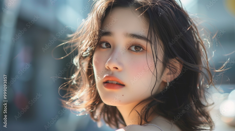 若いファッションモデルの女性 ポートレート 若いファッションモデルの女性 ポートレート