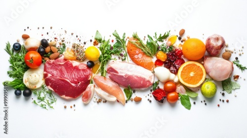 Low calories keto meals - Concept of healthy food and diet