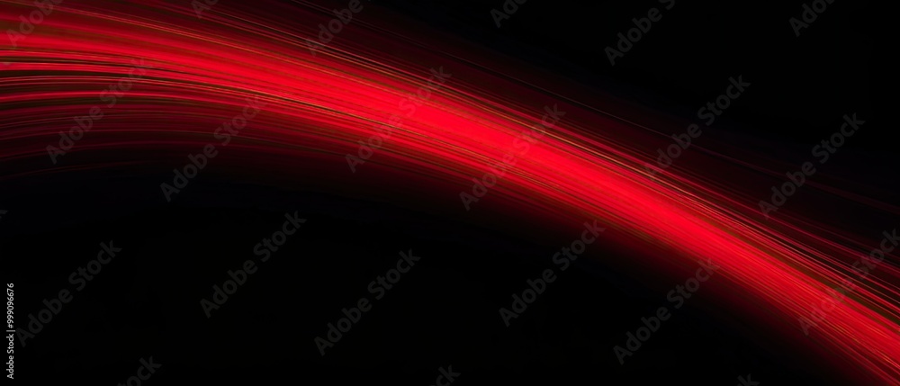Fototapeta premium Abstract Red Light Streaks on Black Background