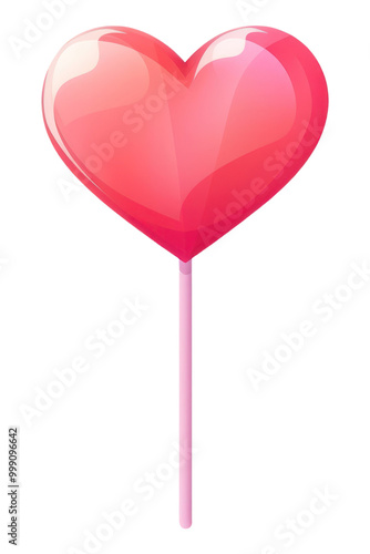 PNG Heart candy lollipop white background confectionery.