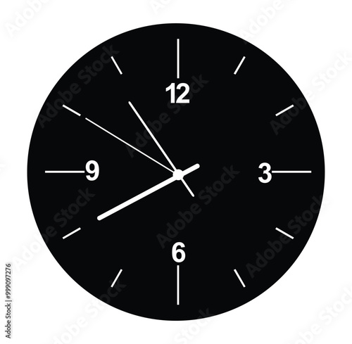 clock isolated on white background