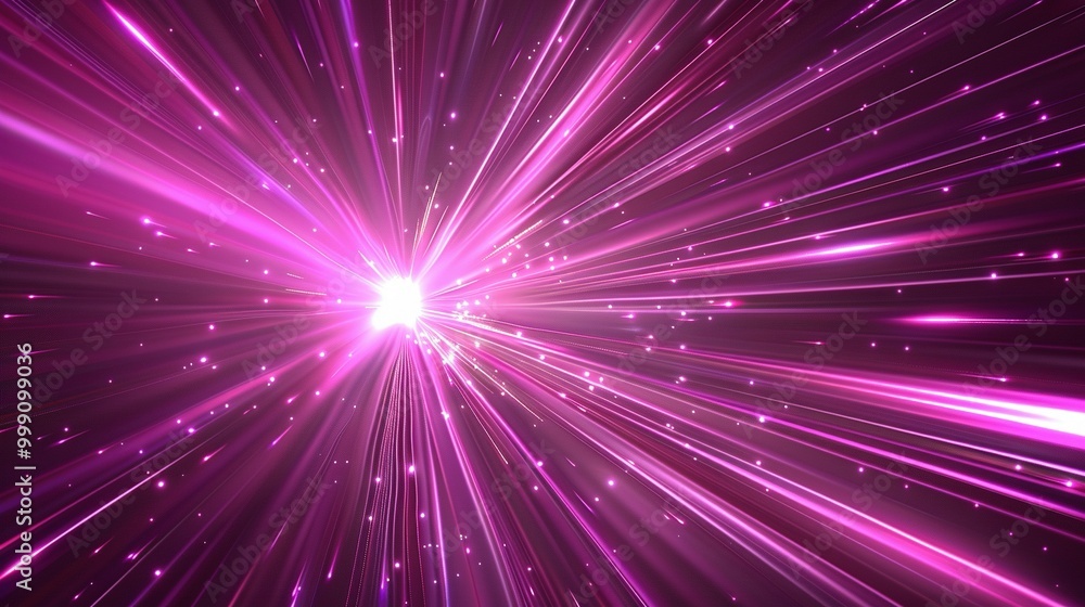 Pink and White Abstract Light Streaks Radiating Outwards Pink and White Abstract Light Streaks Radiating Outwards