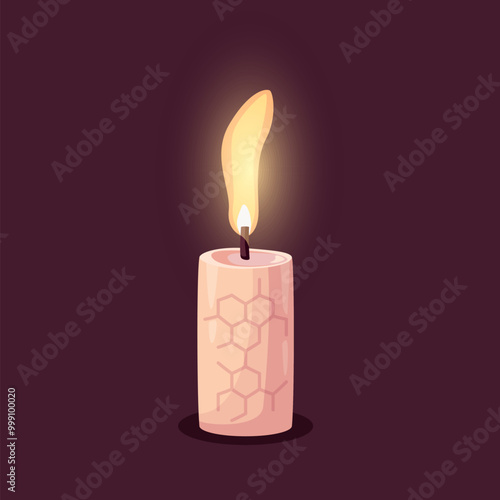 candle, cartoon, light, icon, flame, candlelight, vector, decorative, isolated, party, spa, fire, holiday, xmas, night, meditation, anniversary, dinner, religion, romantic, wax, church, cylinder, para