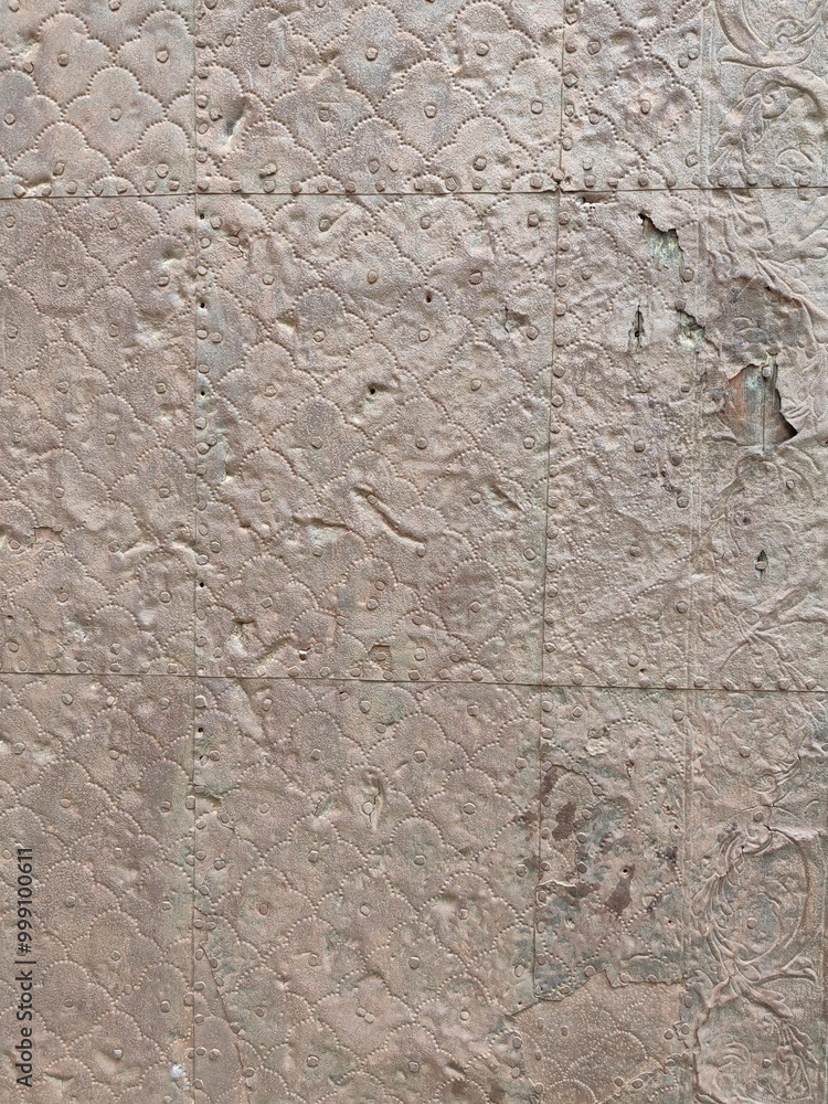 Obraz premium Decorative Islamic Wood Art Door Background