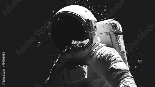 Wallpaper Mural astronaut in space Torontodigital.ca