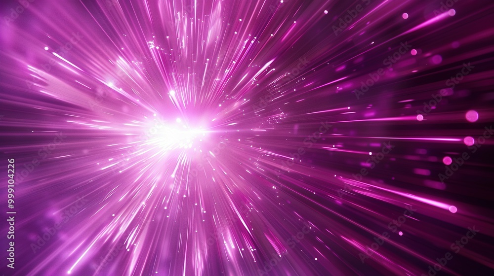 Abstract Pink Light Rays with Bright Center Burst Abstract Pink Light Rays with Bright Center Burst