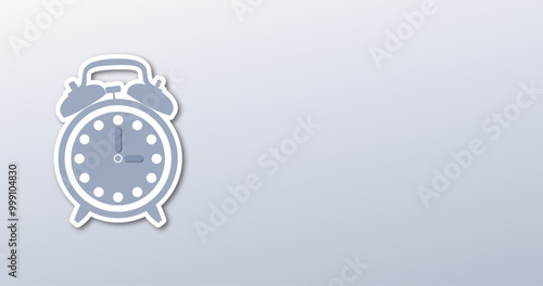 blue alarm clock background