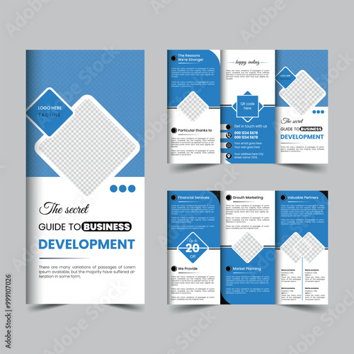 Corporate Trifold brochure design template