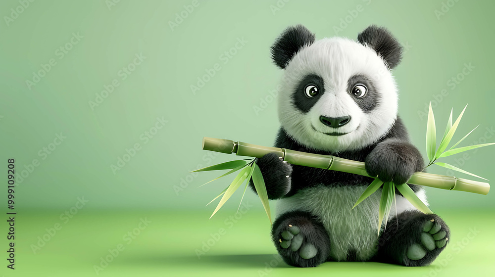 giant panda eating bamboo giant panda eating bamboo