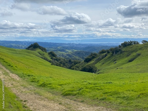 landscape with mountains and sky