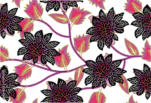 Indonesian batik motifs with very distinctive patterns. exclusive backgrounds. Vector Eps 10