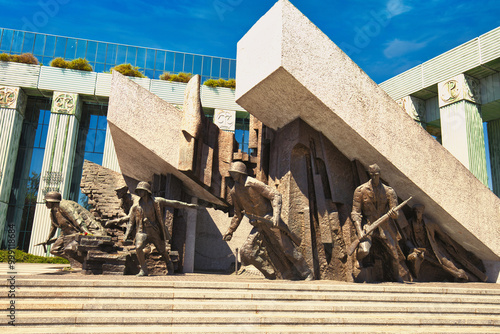 Warsaw Uprising Monument Commemorating WWII Heroes in Poland