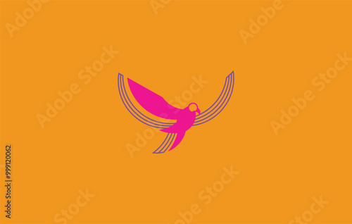 Dove Bird Icon Vector Logo Design photo