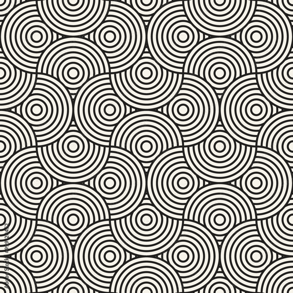 Vector seamless pattern. Repeating geometric elements. Stylish monochrome background design. Vector seamless pattern. Repeating geometric elements. Stylish monochrome background design.