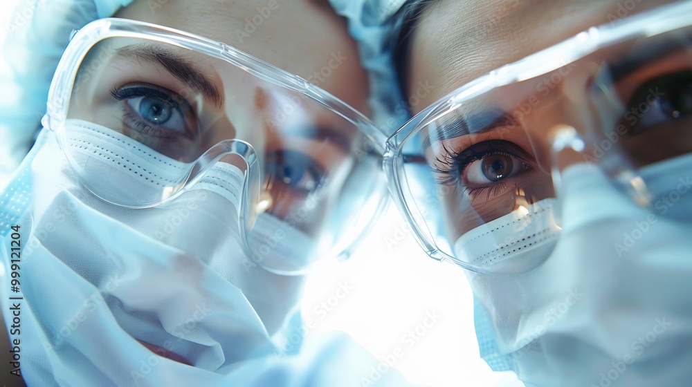 Dentist dental assistant preparing for a root canal treatment Dentist dental assistant preparing for a root canal treatment