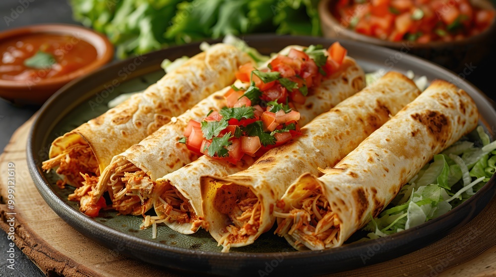 Delicious Chicken Taquitos