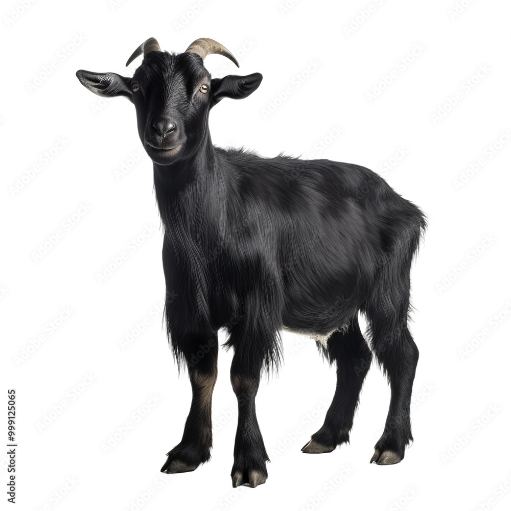 goat on a white background goat on a white background
