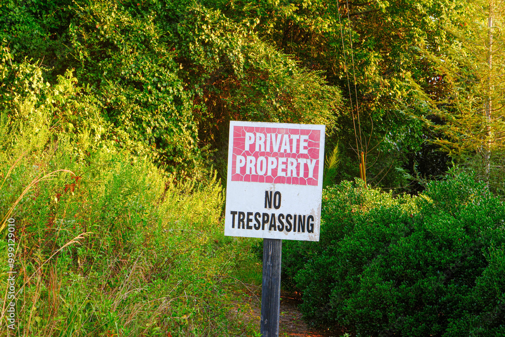 Private Property No Trespassing Private Property No Trespassing