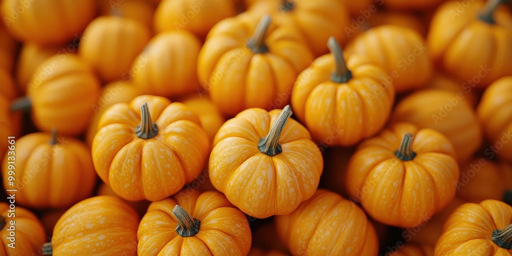 Mini pumpkins piled in a rustic autumn pumpkin patch Mini pumpkins piled in a rustic autumn pumpkin patch