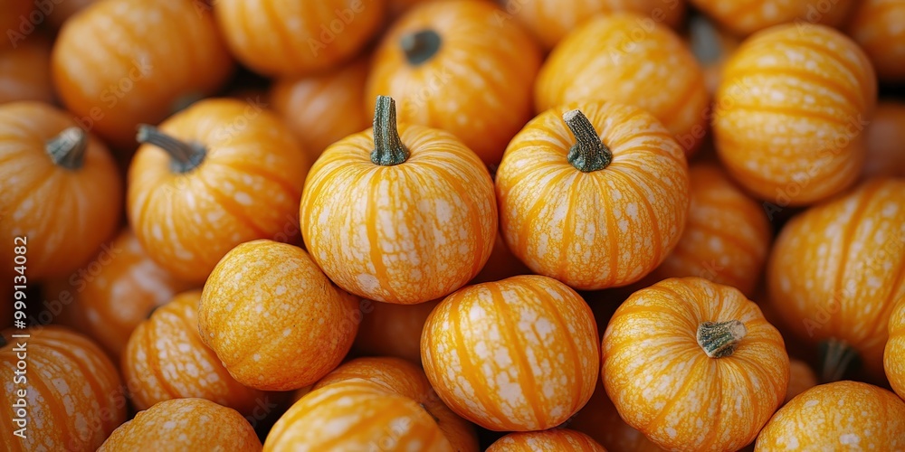 Mini pumpkins piled in a rustic autumn pumpkin patch Mini pumpkins piled in a rustic autumn pumpkin patch