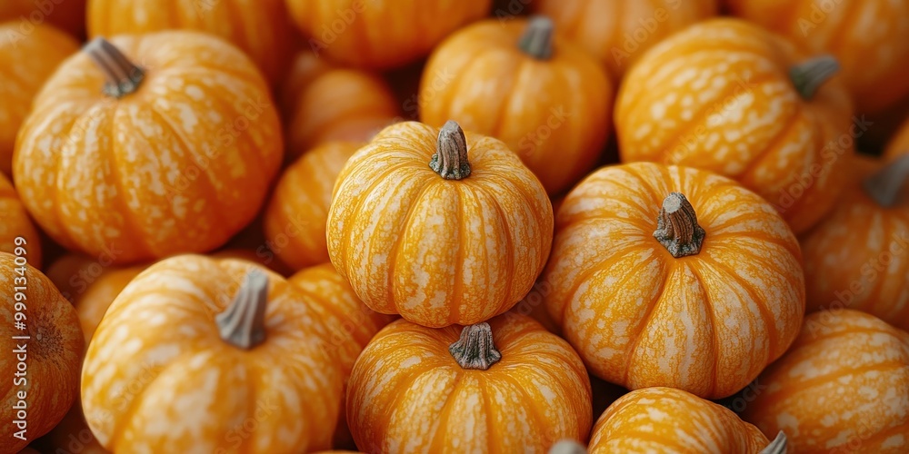 Mini pumpkins piled in a rustic autumn pumpkin patch Mini pumpkins piled in a rustic autumn pumpkin patch