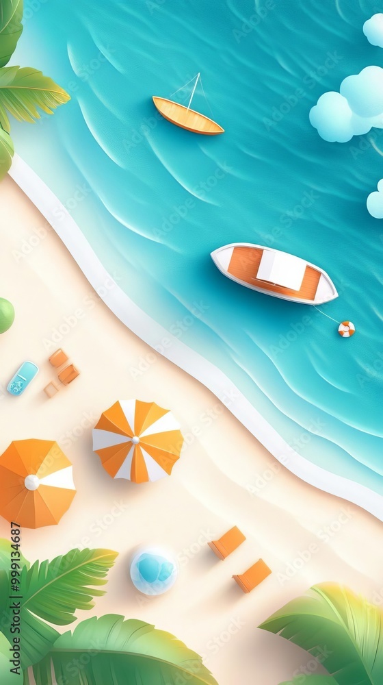 Naklejka premium Traveling across Chiang Mai, Phuket, Bangkok, and Pattaya flat design top view holiday tour theme animation vivid