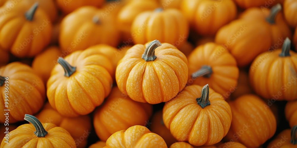 Mini pumpkins piled in a rustic autumn pumpkin patch Mini pumpkins piled in a rustic autumn pumpkin patch